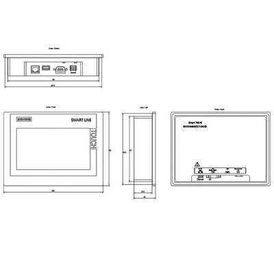 Ethernet-Netzwerk-Touchscreen SIMATIC HMI Smart 700 IE V4 6AV6648-0DC11-3AX0 100% Original CN SIC