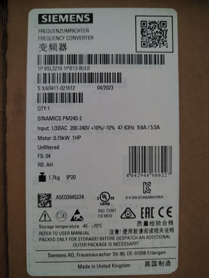 0.75 kW Ausgangsfrequenz 6SL3210-1PB13-8UL0 Frequenzwandler für individuelle Bedürfnisse
