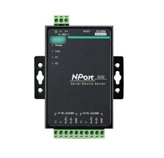 MOXA NPORT 5232 2 Port RS-232/422/485 Serial Port Device Networking Server für Paypal-Zahlungen