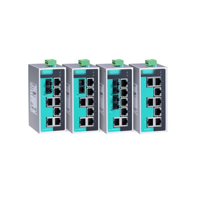 EDS-208A-Serie 8-Port-Unmanaged Industrial Ethernet-Switch mit redundantem Dual-Power-Input