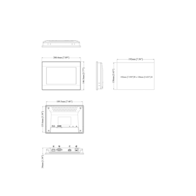 Original TK8072iP WEINVIEW 7' 800x480 TFT HMI Touchscreen für Netzwerk andere 14.65