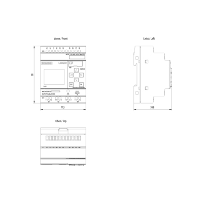 100% 6ED1052-1FB08-0BA1 Logikmodul für industrielle Automatisierung 115V/230V/Relee 8 DI/4 DQ