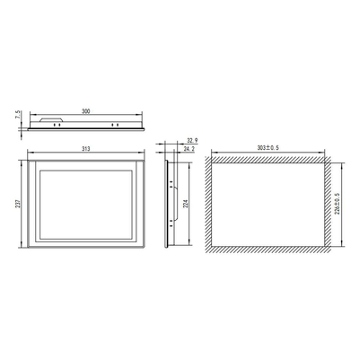 Industrieautomation Siemens 10.1&quot; TPC1021Kt mit 128M Speicher und 1024*600 Auflösung