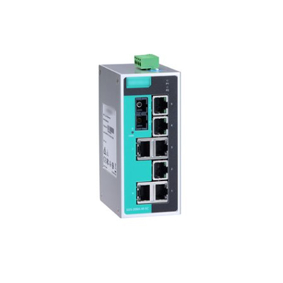MOXA EDS-208A 8-Port-Unmanaged Industrial Ethernet Switch mit IP30 Aluminiumgehäuse