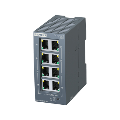 6GK5008-0BA10-1AB2 Siemens SCALANCE XB008 Nicht verwalteter industrieller Ethernet-Schalter 100%