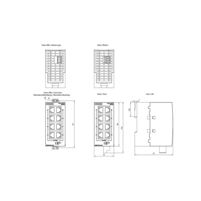 6GK5008-0BA10-1AB2 Siemens SCALANCE XB008 Nicht verwalteter industrieller Ethernet-Schalter 100%