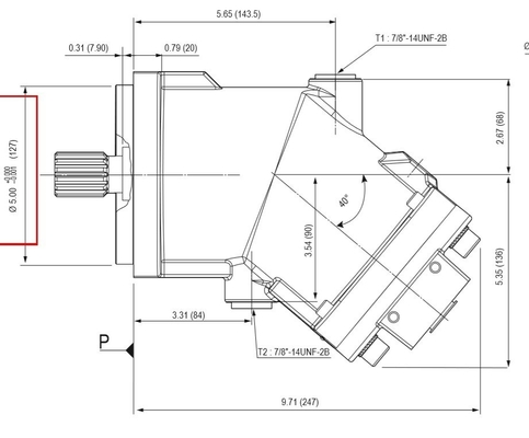 Xpi80 Hochdruck-Axialkolbenpumpe für Lastwagen 15-80 Radialmotor 240l/min 420*260*190mm