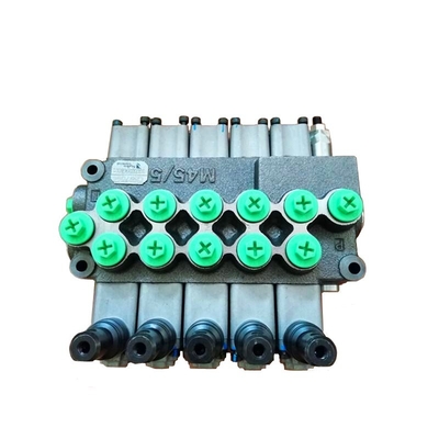 M45/6 Monoblock-Hydraulisches Steuerventil für mobile Hydraulik 6 Spulen Richtventil