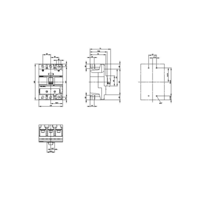 100% getestet Siemens 3VA1220-5EF32-0AA0 MCCB IEC FS250 200A 3P 55KA TM ATAM Stromauslöschmesser
