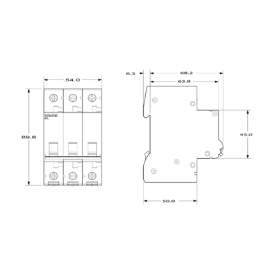 Siemens Niederspannungsverteilung 5TL1391-0 Leistungsschalter 100A 3 Pole 100% Original