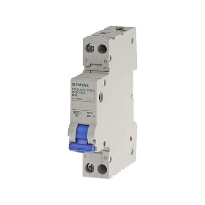 Kompakter Reststromschutzschalter 1P N Typ AC 30 mA 5SV9313-1CN25 für Siemens