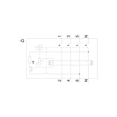Siemens 5SV3646-6 Kommunikationsoberfläche für Betriebsstromrückstände