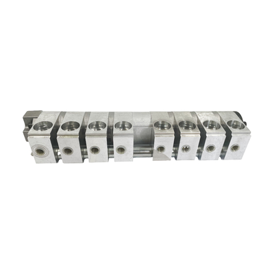 8-Wege-hydraulischer Strömungsverteiler mit 8-Druck-Drei-Wege-Kugelventilen und Manifoldblock