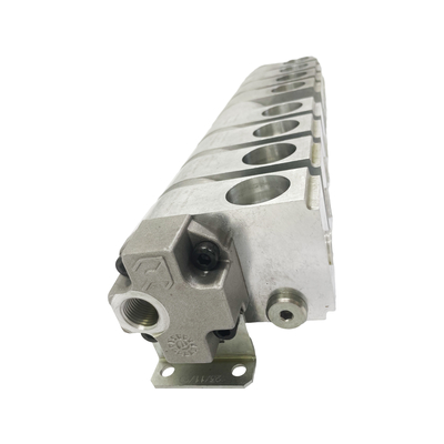 8-Wege-hydraulischer Strömungsverteiler mit 8-Druck-Drei-Wege-Kugelventilen und Manifoldblock