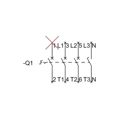 Siemens 3LD2203-1TL51 Isolationsschalter Festdrehvorrichtung für dauerhafte Isolation