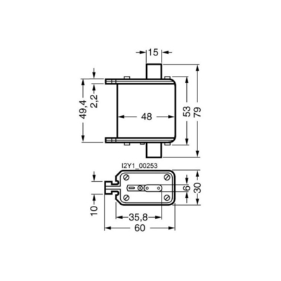 Niedrigspannungs-Stromverteilung Siemens 3NE8018-1 Industrieautomation Messer Typ Sicherung