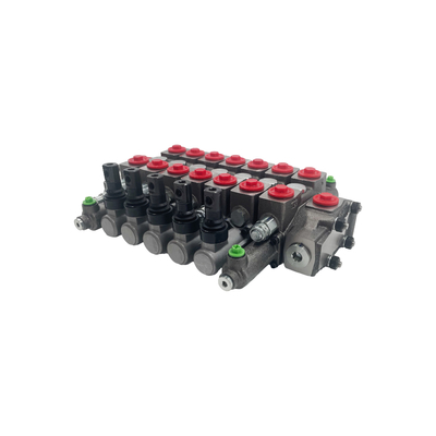 HC-D6/7 Typ Hydraulisches Richtregelventil 7 Spulen 100L/min Durchfluss Druck 350bar