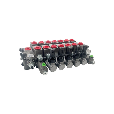 HC-D6/7 Typ Hydraulisches Richtregelventil 7 Spulen 100L/min Durchfluss Druck 350bar