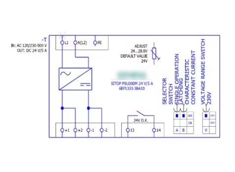 Speicher Sonstige SITOP PSU200M Stromversorgung Ein- und Zweiphasige Gleichspannung 24V/5A 6EP1333-3BA10