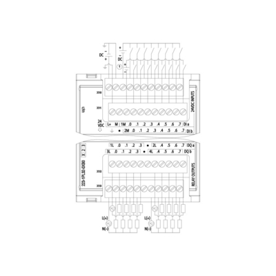 16DI/16DO 16DI 24V Gleichspannungssink/Quelle 16DO Relais 2A PLC Digital I/O SM 1223 für Industrie