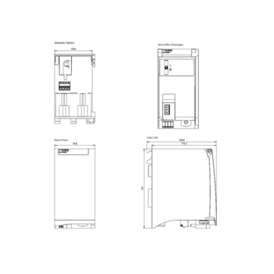 6EP1333-4BA00 SIMATIC PM 1507 24V/8A Stromversorgung für SIMATIC S7-1500 und Netzwerk