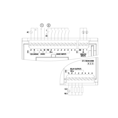 6ES7211-1BE40-0XB0 SIMATIC S7-1200 CPU 1211C Kompaktprozessor mit 2A Relais und AC/DC-Leistung