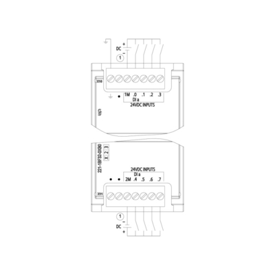 Simatic S7-1200 Digitale Eingabe SM 1221 8 DI 24 V Gleichspannungssink/Quelle PLC 6ES7221-1BF32-0XB0