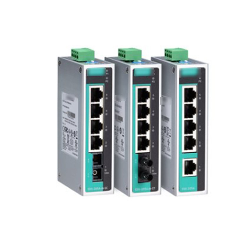 EDS-205A 5-Port-Unmanaged Ethernet Switch Robuste Hardware-Design für den MOXA-Direktverkauf