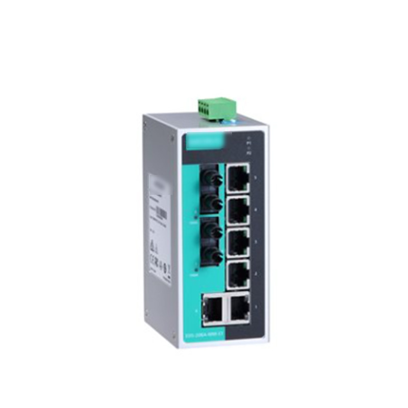 MOXA EDS-208A 8-Port-Unmanaged Industrial Ethernet Switch mit IP30 Aluminiumgehäuse