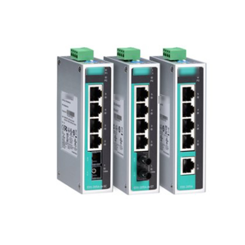 MOXA EDS-205A 5-Port unmanaged Ethernet-Switch für die industrielle Automation der Schifffahrt