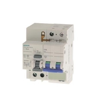 Mini RCBO 5SU93261CN16 Icn 6 kA 2P Typ AC 30 mA C-Char In 16 A Un AC 230 V Pole Nummer 2