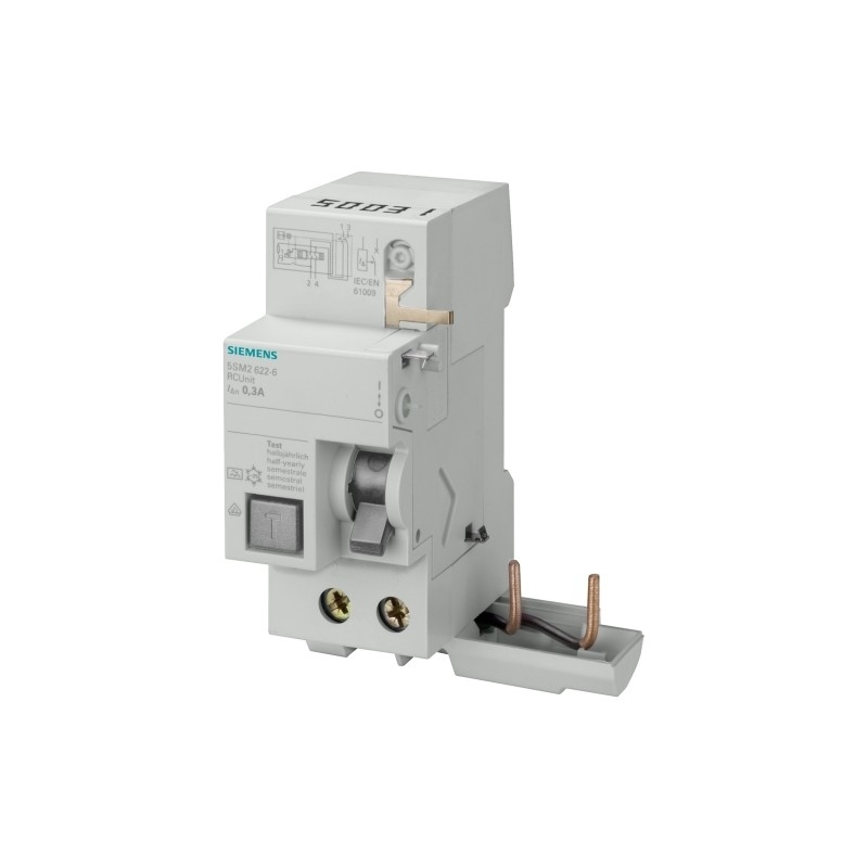 Nettogewicht kg 0,204 Kg 5SM2322-0 RC-Einheit für 5SY 2-Polar-Typ Wechselstrom In 40 A 30 mA Un Wechselstrom 230 V