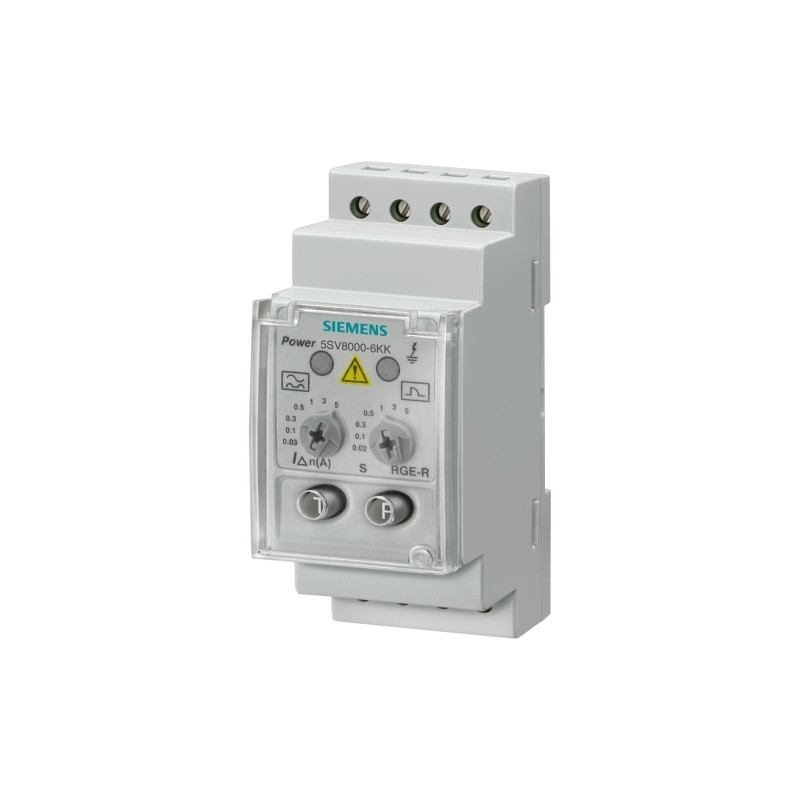 5SV8000-6KK Differenzstromüberwachungsvorrichtung Analog Typ A IDN 0,03A 5A 0,02 5 Sek