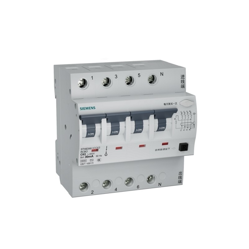 Siemens 5TH8346-1CC32 RCBO 4P C32 30mA ELE Wechselstromschalter für die Kommunikationsschnittstelle