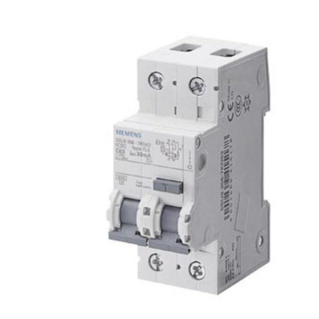 100% Original 5SU9326-1CN32 RCBO Typ AC 30MA 6KA 2P C32 Siemens 5SU9 Miniatur-Rückstandsstromschalter